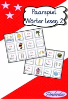 Vorschau - Spiele - Paarspiel "Wörter lesen 2" - Deckblatt