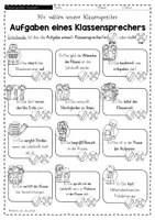 Vorschau - Arbeitsblätter - Klassensprecher Aufgaben & Eigenschaften Grundschule (Klasse 3–4) – Arbeitsblätter & Tafelmaterial zur Vorbereitung der Klassensprecherwahl - Seite 1