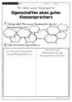 Vorschau - Arbeitsblätter - Klassensprecher Aufgaben & Eigenschaften Grundschule (Klasse 3–4) – Arbeitsblätter & Tafelmaterial zur Vorbereitung der Klassensprecherwahl - Seite 2