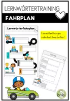 Vorschau - Arbeitsblätter - Lernwörterfahrplan – Rechtschreibtraining Grundschule - Deckblatt
