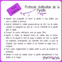 Aperçu - Protocole d'utilisation de la Pipette - Page de couverture