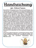 Vorschau - Poster - Wir werden Erzählerinnen und Erzähler - Unterrichtsmaterial - Seite 1