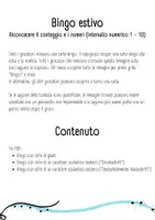 anteprima - Giochi - Bingo estivo: Riconoscere il conteggio e i numeri (intervallo numerico 1 - 10) - Pagina 1