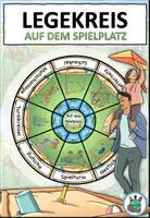 Vorschau - Arbeitsblätter - Legekreis "Auf dem Spielplatz" plus Arbeitsblatt - DaZ / DaF / Deutsch - Seite 1