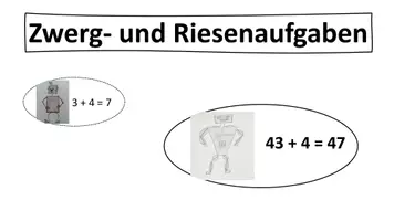 Vorschau - Arbeitsblätter - Rechentrick Zwerg- und Riesenaufgaben im Zahlenraum 100 + Transfer - Seite 1