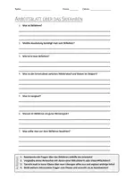 Vorschau - Arbeitsblätter - AB mit Fragen zum Thema "Skifahren" + Lösungsblatt + Infografik - Deckblatt