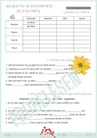 Vorschau - Arbeitsblätter - Adjektiv & Partizipien als Nomen Theorie Übungen Lösung PDF - Deckblatt