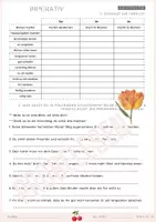 Vorschau - Arbeitsblätter - Imperativ - Grammatik A1 Lösung - Situation Aufgaben Übung - Deckblatt