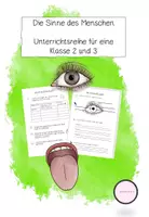 Vorschau - Unterrichtsreihen - Die Sinne des Menschen (Unterrichtsreihe) - Deckblatt
