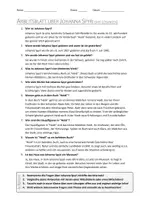 Vorschau - Arbeitsblätter - AB mit Fragen zum Thema "Johanna Spyri" + Lösungsblatt - Seite 1