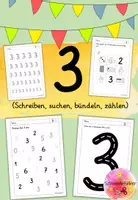 Vorschau - Arbeitsblätter - Ziffernschreibkurs, Zahlenheft, 3 - Deckblatt