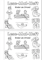 Vorschau - Arbeitsblätter - Lese-Mal-Heft "Am Strand" Sommer DaZ / DaF / Deutsch - Seite 1