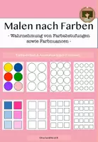 Vorschau - Arbeitsblätter - Malen nach Farben_allerneusteVersion - Deckblatt