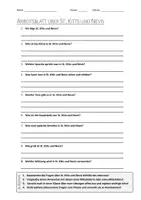 Vorschau - Arbeitsblätter - AB mit Fragen zum Thema "St. Kitts und Nevis" + Lösungsblatt - Deckblatt