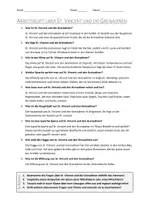 Vorschau - Arbeitsblätter - AB mit Fragen zum Thema "St. Vincent und die Grenadinen" + Lösungsblatt - Seite 1