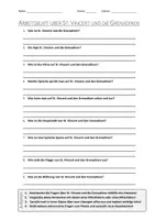 Vorschau - Arbeitsblätter - AB mit Fragen zum Thema "St. Vincent und die Grenadinen" + Lösungsblatt - Deckblatt
