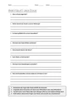 Vorschau - Arbeitsblätter - AB mit Fragen zum Thema "Staub" + Lösungsblatt - Deckblatt