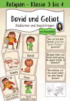 Vorschau - Bildkarten - Bildkarten und Impulsfragen zu "David und Goliat" - Deckblatt