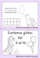 Vista previa - Manualidades / Dibujos para colorear - Paquete de material Aprender a contar - página 1