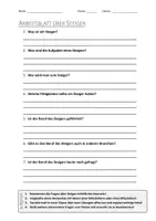 Vorschau - Arbeitsblätter - AB mit Fragen zum Thema "Steiger" + Lösungsblatt - Deckblatt