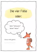 Vorschau - Arbeitsblätter - Die vier Fälle - Heft mit genauer Erklärung - Seite 1