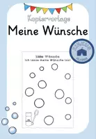 Vorschau - Arbeitsblätter - Meine Wünsche (Kopiervorlage) - Deckblatt