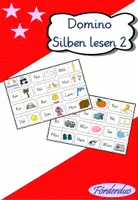 Vorschau - Spiele - Domino "Silben lesen 2" (Anfangssilben) - Deckblatt