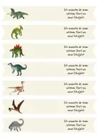 Vorschau - Anderer Materialtyp - Vorlage: Fähnchen für Stifte im Dino-Motto - Seite 1