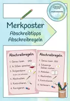Vorschau - Poster - Merkposter: Abschreibtipps/Abschreibregeln - Deckblatt