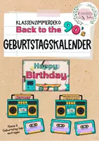 Vorschau - Mal- und Bastelvorlagen - Back to the 90s: Geburtstagskalender - Deckblatt