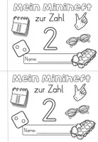 Vorschau - Arbeitsblätter - Miniheft - Zahl / Ziffer 2 für den Ziffernschreibkurs - Seite 1