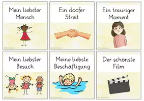 Vorschau - Spiele - kleines Materialpaket - Erzählen nach den Ferien (Sommerferien) - Seite 2