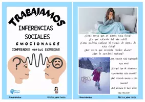 Vista previa - Hojas de trabajo - TARJETARIO TRABAJAMOS INFERENCIAS SOCIALES Y EMOCIONALES - página 1