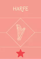 Vorschau - Mal- und Bastelvorlagen - Kreative Klänge - Bastelanleitung Harfe - Deckblatt