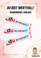 Vorschau - Anderer Materialtyp - Du bist wertvoll! - Geschenkidee Schüler Motivation - Deckblatt