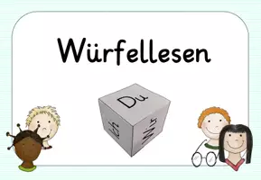 Vorschau - Fördermaterial/Inklusion - Würfellesen - Lesezeit/Leseband - in Grundschrift - Tafelmaterial/Aushang - Seite 3
