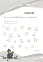 Vorschau - Arbeitsblätter - Countdown zum Schulstart / Rabenklasse (grau/beige) - Seite 2