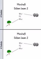Vorschau - Arbeitsblätter - Materialpaket "Silben lesen 2" (Anfangssilben) - Seite 2
