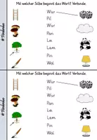 Vorschau - Arbeitsblätter - Materialpaket "Silben lesen 2" (Anfangssilben) - Seite 3