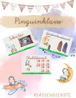 Vorschau - Mal- und Bastelvorlagen - Materialpaket für die Pinguinklasse - wachsendes Bundle - Seite 1