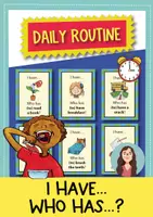 Vorschau - Stationenlernen - Daily routine: I have... Who has...? / Spiel (Englisch) - Deckblatt