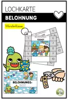 Vorschau - Präsentationen/Tafelbilder - Belohnungskarten - Belohnungssystem Grundschule - Lochkarte - Punch Cards - Monsterklasse - Deckblatt
