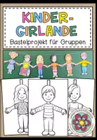 Vorschau - Mal- und Bastelvorlagen - Kinder-Girlande - Bastelprojekt - Deckblatt