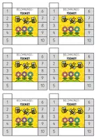 Vorschau - Präsentationen/Tafelbilder - Belohnungskarten Grundschule – Lochkarten Belohnungssystem – Fleißige Bienen - Punch Card Bienen - Seite 1