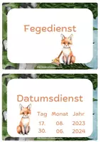 Vorschau - selbst erstellte Cliparts/Grafiken - Dienste für eine süße Fuchsklasse - Seite 1
