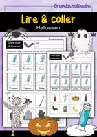 Vorschau - Arbeitsblätter - Lire et coller - Halloween (français) - Deckblatt