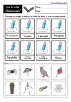 Vorschau - Arbeitsblätter - Lire et coller - Halloween (français) - Seite 3