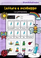 Vorschau - Arbeitsblätter - Leggere e incollare - La primavera (Italiano) - Deckblatt