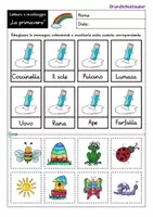 Vorschau - Arbeitsblätter - Leggere e incollare - La primavera (Italiano) - Seite 1
