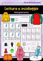 Vorschau - Arbeitsblätter - Pacchetto economico lettura e incollaggio - Pacchetto materiale (Italiano) - Seite 1